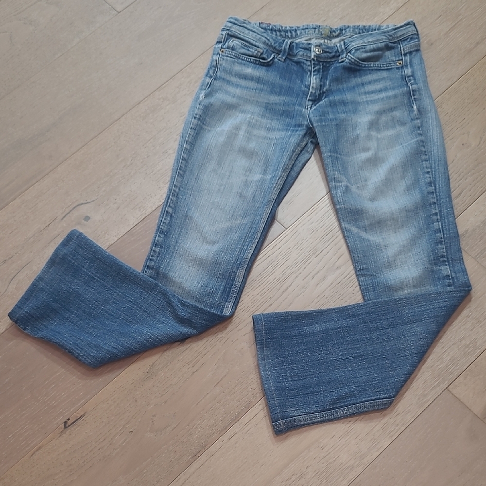 7 For All Mankind Jeans Women's sz 29 Boot Cut Low Rise Denim Jean